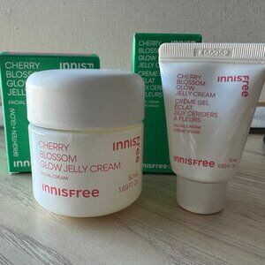 Innisfree Cherry Blossom Glow Jelly Cream SET (Full Size & Travel Size - NIB)